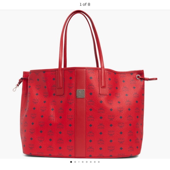 WANTED 👀👀👀NEW OR LIKE NEW CONDITION MCM LIZ SHOPPER REVERSIBLE TOTE BAG - Picture 1 of 7